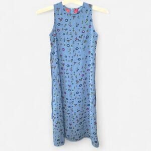 CHERRY STIX Girls Sundress 7/8 Floral Sleeveless Blue Multicolor